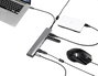 Renkforce 6+1 port USB 3.1 gen. 1 hub Pass-Through áramcsatlakozóval, Alumínium házzal Ezüst 4. bélyegkép