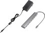 Renkforce 6+1 port USB 3.1 gen. 1 hub Pass-Through áramcsatlakozóval, Alumínium házzal Ezüst 5. bélyegkép