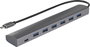 Renkforce 6+1 port USB 3.1 gen. 1 hub Pass-Through áramcsatlakozóval, Alumínium házzal Ezüst 6. bélyegkép