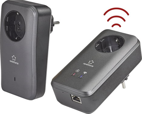 Renkforce PL600D WiFi Powerline WLAN kezdő készlet 500 MBit/s 3. kép