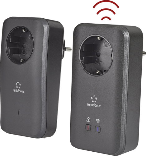 Renkforce PL600D WiFi Powerline WLAN hálózati készlet 500 MBit/s 4. kép