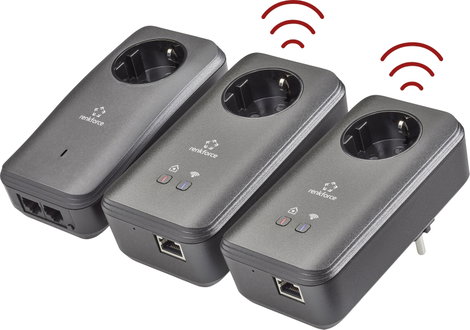 Renkforce PL600D WiFi Powerline WLAN hálózati készlet 500 MBit/s 7. kép