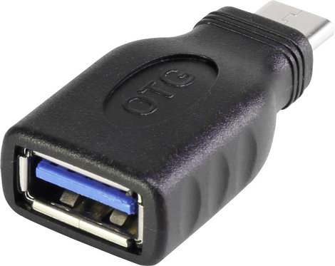 Renkforce USB 3.0 Átalakító [1x USB-C® dugó - 1x USB 3.2 Gen 1 A alj] OTG funkcióval, aranyozott éri 2. kép