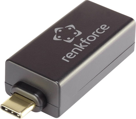 Renkforce RF-3386050 Hálózati adapter 1000 MBit/s USB-C® 5Gb/s, LAN (10/100/1000 MBit/s) 2. kép