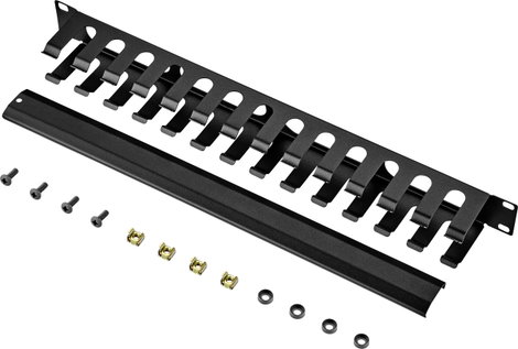 Renkforce RF-3429150 19 coll Hálózati szekrény kábelvezető 1 ME Fekete 3. kép