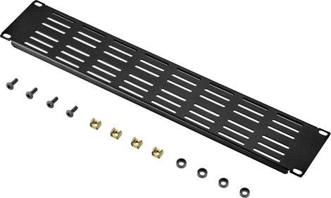 Renkforce RF-3429460 19 coll Hálózati szekrény vakfedél 2 ME Szellőzőnyílásokkal Sötétszürke 2. kép