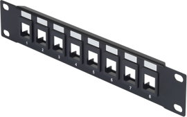 Renkforce RF-3521390 10 coll Hálózati szekrény előlap Fekete
