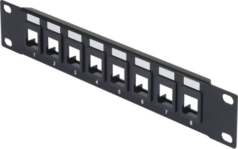 Renkforce RF-3521390 10 coll Hálózati szekrény előlap Fekete