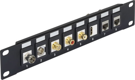 Renkforce RF-3521390 10 coll Hálózati szekrény előlap Fekete 6. kép