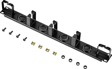 Renkforce RF-3525042 19 coll Hálózati szekrény kábelvezető 1 ME Fekete 2. kép