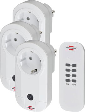 Brennenstuhl RC CE1 3001 1507040 Dugalj készlet vezeték nélküli 4 részes Beltér 1000 W