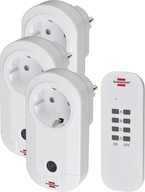 Brennenstuhl RC CE1 3001 1507040 Dugalj készlet vezeték nélküli 4 részes Beltér 1000 W