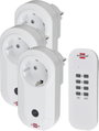 Brennenstuhl RC CE1 3001 1507040 Dugalj készlet vezeték nélküli 4 részes Beltér 1000 W bélyegkép