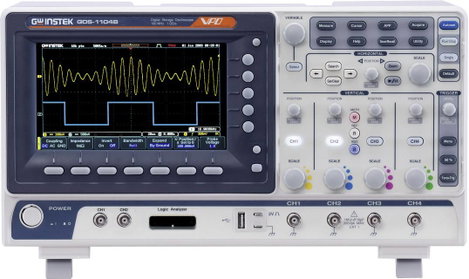 GW Instek GDS-1102B Digitális oszcilloszkóp 100 MHz 1 GSa/mp 10 Mpts 8 bit 1 db