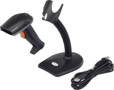 Renkforce LS6302J USB Kit 2D vonalkód szkenner Vezetékes 1D, 2D LED Fekete Kézi szkenner USB 1.1, US 5. kép