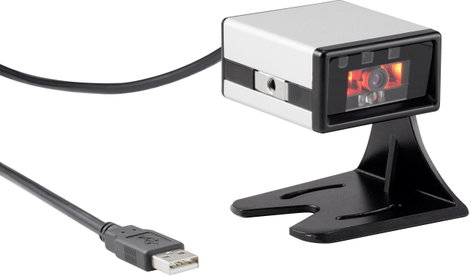 Renkforce FS5022J 2D vonalkód szkenner Vezetékes 2D Imager Ezüst, Fekete Asztali szkenner USB 2. kép