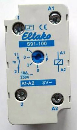 Eltako S91-100-8VAC Áramlöket kapcsoló Falra szerelhető 8 V