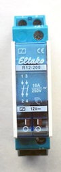 Eltako 22200054 Kapcsoló relé Névleges feszültség: 12 V Max. kapcsolási áram: 8 A 2 záró 1 db bélyegkép