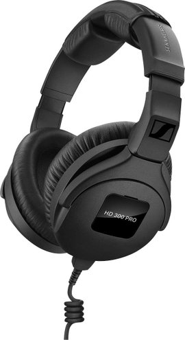 Sennheiser HD 300 Pro HiFi Over Ear fejhallgató Vezetékes Fekete Összehajtható