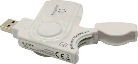 Renkforce RF-3285273 Külső memóriakártya olvasó USB 3.2 (1. generáció) (USB 3.0) Fehér 3. kép
