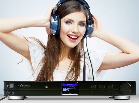 DAB+ és internetrádió, WLAN, LAN, Bluetooth®, DLNA, alu ház, Renkforce RF-DAB-IR1700 6. kép