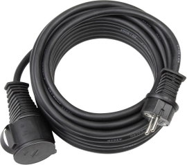 Brennenstuhl 1166810 Áram Hosszabbítókábel Fekete 10.00 m H07RN-F 3G 2,5 mm²
