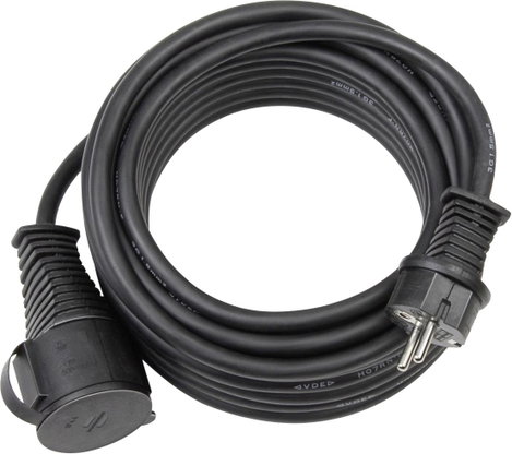 Brennenstuhl 1166810 Áram Hosszabbítókábel Fekete 10.00 m H07RN-F 3G 2,5 mm²