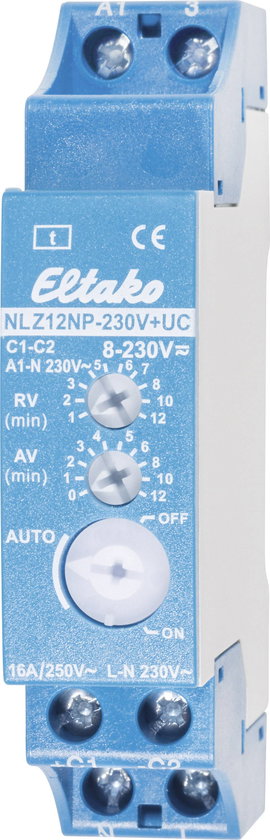 Eltako 23100704 Utánműködés kapcsoló Kalapsínes 250 V/AC