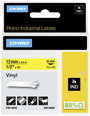 DYMO 18432 Feliratozó szalag Vinyl Szalagszín: Sárga Szövegszín: Fekete 12 mm 5.5 m 2. bélyegkép