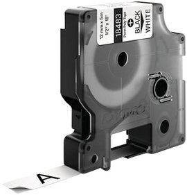 DYMO 18764 Feliratozó szalag Poliészter Szalagszín: Fehér Szövegszín: Fekete 12 mm 5.5 m