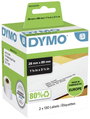 DYMO Etikett tekercs 99010 S0722370 89 x 28 mm Papír Fehér 260 db Véglegesen tapadó Cím etikett bélyegkép