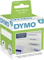 DYMO Etikett tekercs 99017 S0722460 50 x 12 mm Papír Fehér 220 db Véglegesen tapadó Függő regiszter 2. bélyegkép