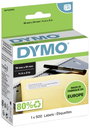 DYMO Etikett tekercs 11355 S0722550 19 x 51 mm Papír Fehér 500 db Véglegesen tapadó Univerzális etik bélyegkép