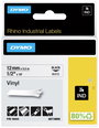 DYMO 18444 Feliratozó szalag Vinyl Szalagszín: Fehér Szövegszín: Fekete 12 mm 5.5 m 2. bélyegkép