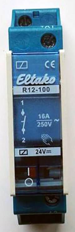Eltako 22100020 Kapcsoló relé Névleges feszültség: 24 V Max. kapcsolási áram: 8 A 1 záró 1 db