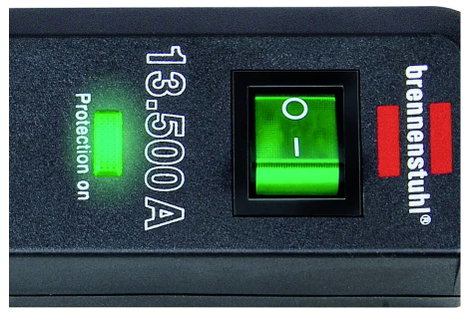 Brennenstuhl 1158810315 Túlfeszültség ellen védő elosztó 3 részes Fekete 1 db 2. kép