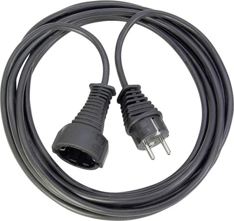 Brennenstuhl 1165010015 Áram Hosszabbítókábel Fekete 2.00 m H05VV-F 3G 1,5 mm²