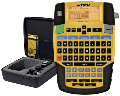 Feliratozó készülék készlet, DYMO RHINO 4200 Kit