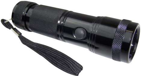 UV LED-es kézilámpa 395-400 nm, elemes, csuklópánttal, 95 g, Berger & Schröter 2. kép