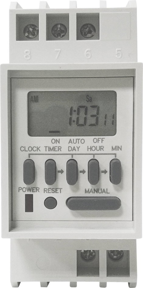 Kalapsínes digitális időkapcsoló óra 230 V/AC 16 A/250 V, C-Control TM-848-2 2. kép