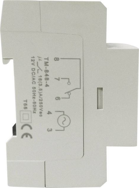 Kalapsínes digitális időkapcsoló óra 230 V/AC 16 A/250 V, C-Control TM-848-2 7. kép