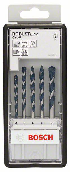 Bosch Accessories CYL-5 2608588165 Keményfém Beton spirálfúró készlet 5 részes 4 mm, 5 mm, 6 mm, 6 m 2. kép