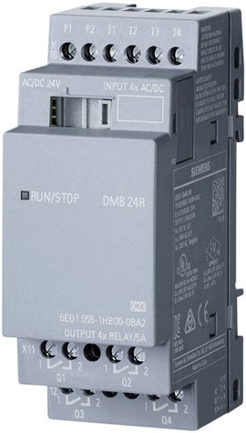 Siemens LOGO! DM8 24R 0BA2 SPS bővítő egység 24 V/DC