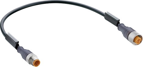Belden 12023-1 Érzékelő-/működtető összekötő, konfekcionált M12 Dugó, egyenes, Alj, egyenes 5.00 m P