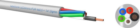 Kabeltronik 424P51105 424P51105 Csatlakozókábel 500 V PVC (Ø) 5.9 mm 1 m