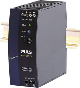 PULS Piano Kalapsínes tápegység 24 V 10 A 240 W Kimenetek száma:1 x Tartalom, tartalmi egységek rend