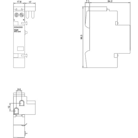Siemens 5SM6011-2 Tűzvédelmi kapcsoló 2 pólusú 1 db 2. kép