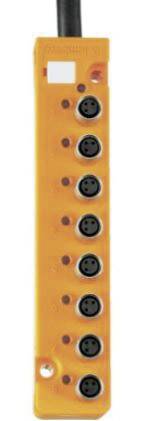 Lumberg Automation SB 8/LED 3-220 60637 Érzékelő/működtető doboz, passzív M8 elosztó fém menettel 1