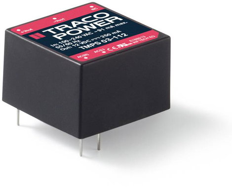 TracoPower TMPS 03-115 AC/DC beépíthető tápegység 0.2 A 3 W 15 V/DC 1 db