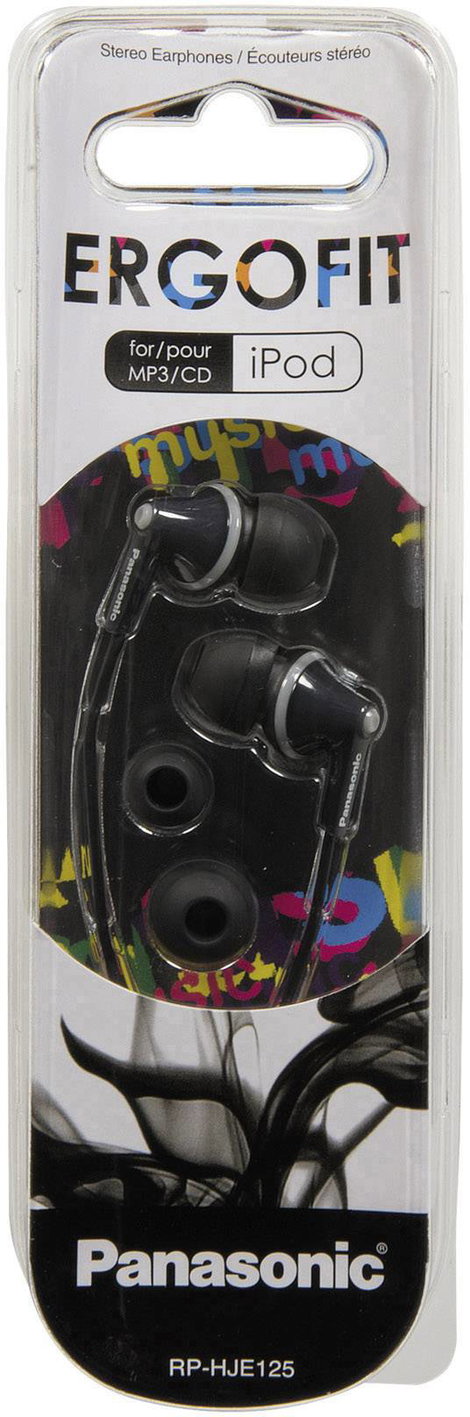Panasonic RP-HJE125E In Ear fejhallgató Vezetékes Fekete 2. kép